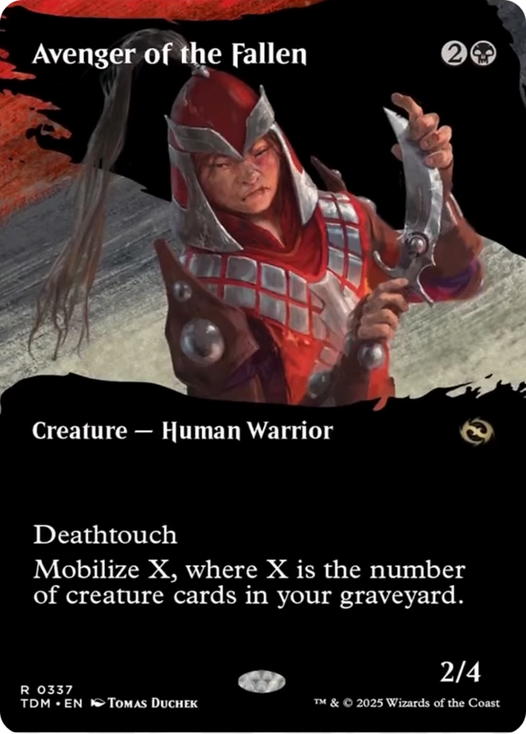 Avenger of the Fallen (Borderless) [Tarkir: Dragonstorm] | Impulse Games and Hobbies
