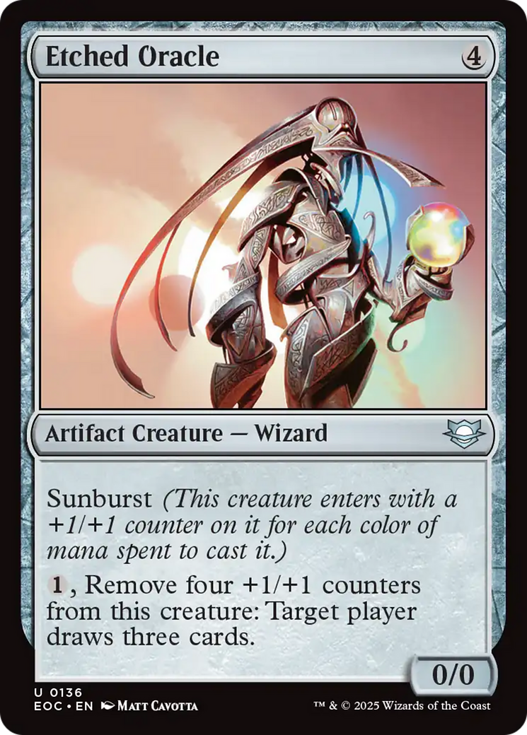 Etched Oracle [Edge of Eternities Commander] | Impulse Games and Hobbies