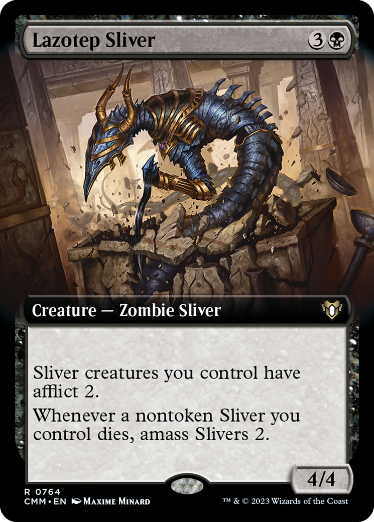 Lazotep Sliver (Extended Art) [Commander Masters] | Impulse Games and Hobbies