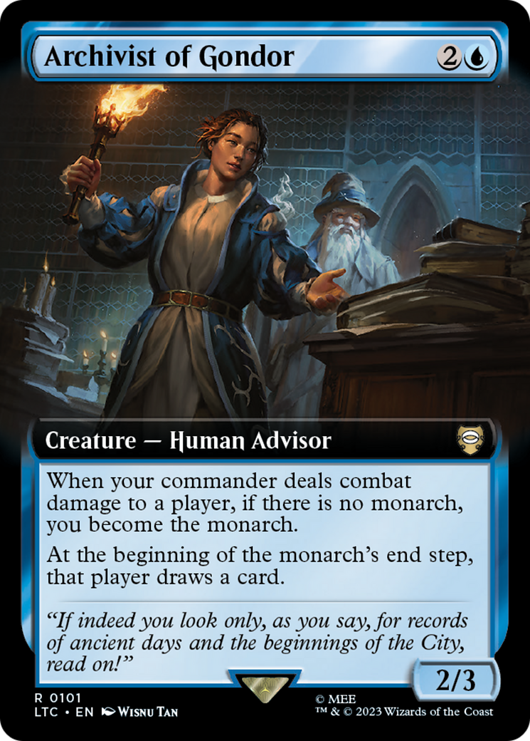 Archivist of Gondor (Extended Art) [The Lord of the Rings: Tales of Middle-Earth Commander] | Impulse Games and Hobbies