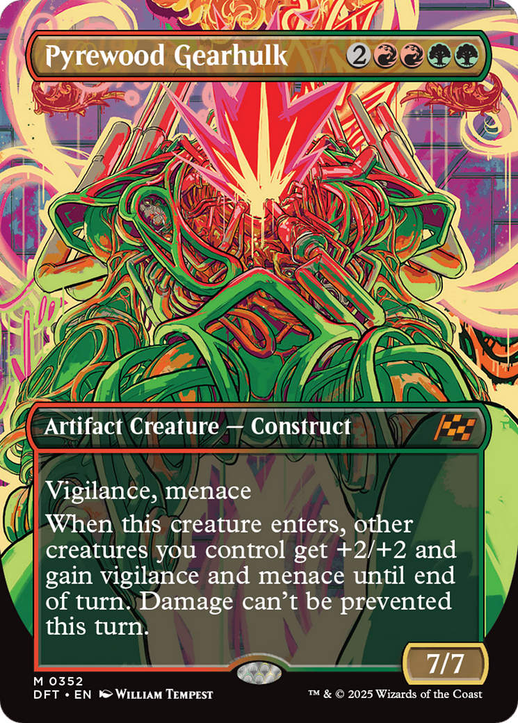 Pyrewood Gearhulk (Borderless) [Aetherdrift] | Impulse Games and Hobbies