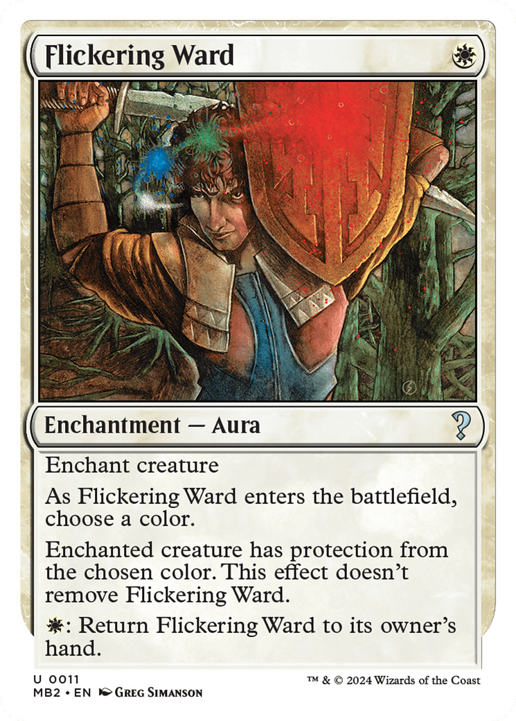 Flickering Ward (White Border) [Mystery Booster 2] | Impulse Games and Hobbies
