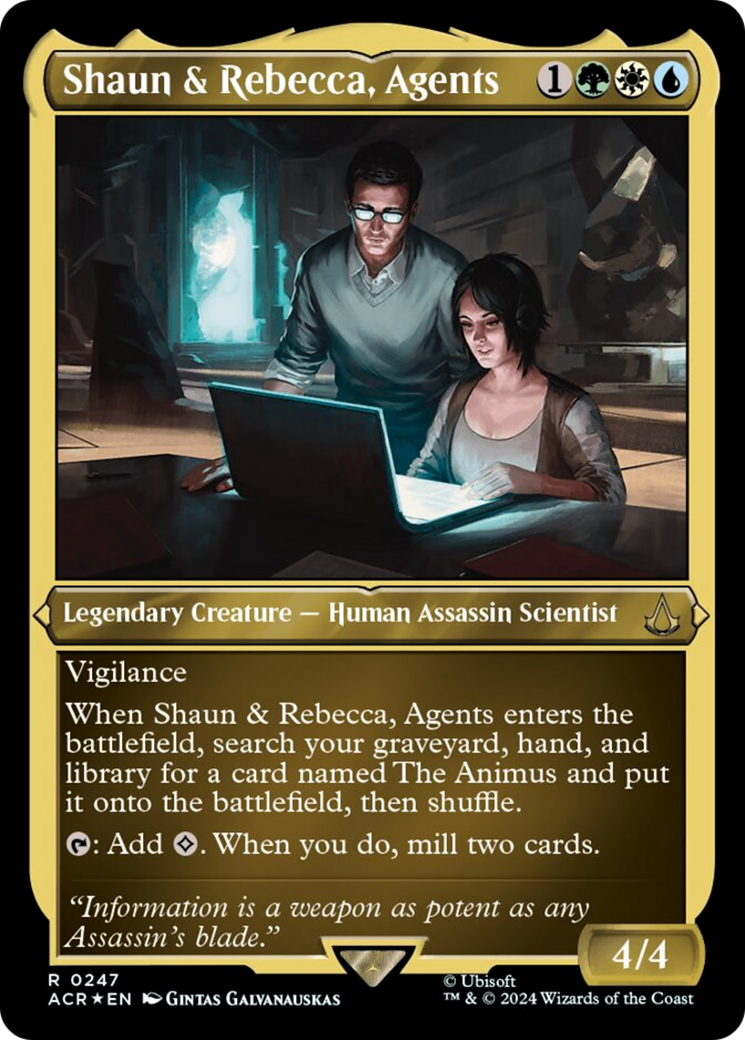 Shaun & Rebecca, Agents (Foil Etched) [Assassin's Creed] | Impulse Games and Hobbies