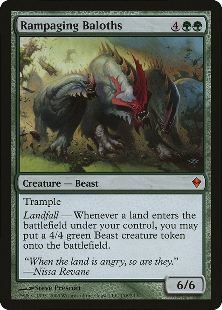 Rampaging Baloths (Zendikar) (Oversized) [Oversize Cards] | Impulse Games and Hobbies