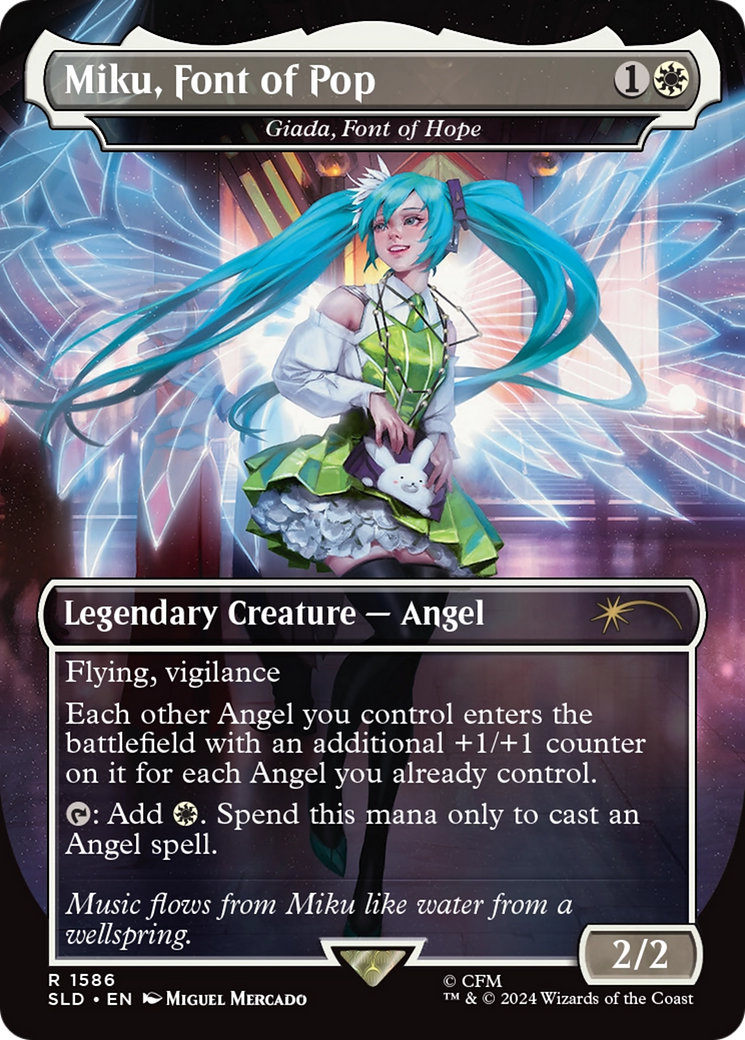 Miku, Font of Pop - Giada, Font of Hope (Rainbow Foil) [Secret Lair Drop Series] | Impulse Games and Hobbies