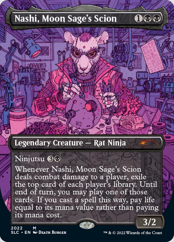 Nashi, Moon Sage's Scion (Borderless) [Secret Lair Countdown Kit] | Impulse Games and Hobbies