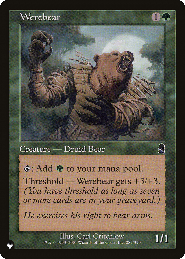 Werebear [The List Reprints] | Impulse Games and Hobbies