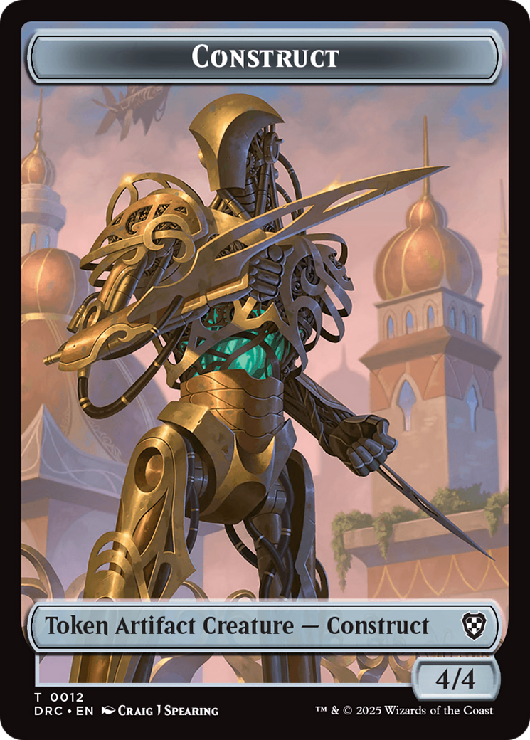 Construct // Golem (0013) Double-Sided Token [Aetherdrift Tokens] | Impulse Games and Hobbies