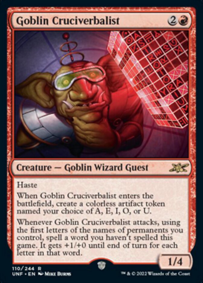 Goblin Cruciverbalist [Unfinity] | Impulse Games and Hobbies