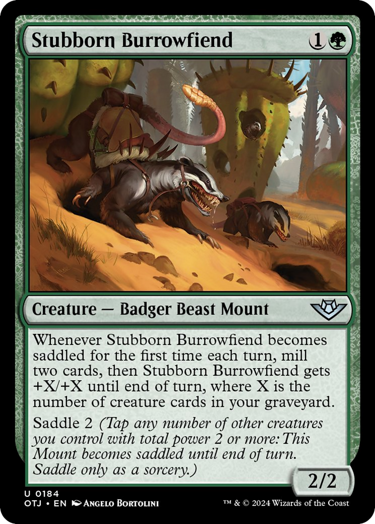 Stubborn Burrowfiend [Outlaws of Thunder Junction] | Impulse Games and Hobbies