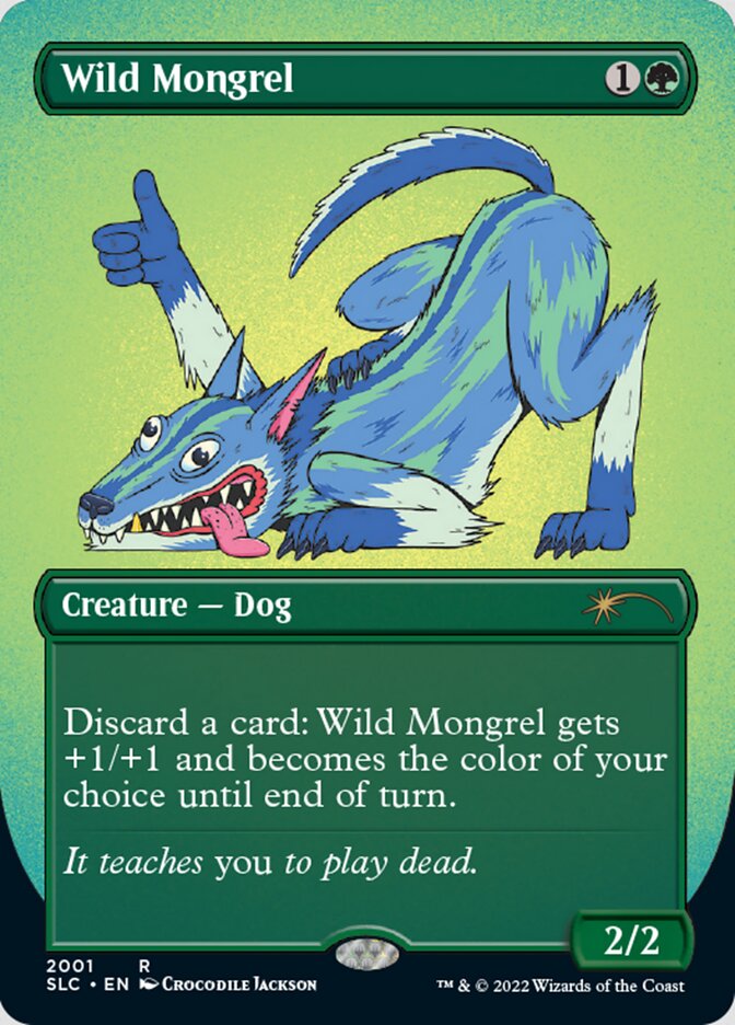 Wild Mongrel (Borderless) [Secret Lair Countdown Kit] | Impulse Games and Hobbies