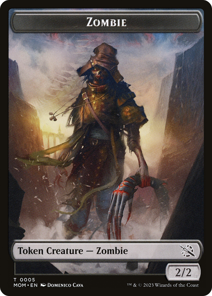 Elemental (02) // Zombie Double-Sided Token [March of the Machine Tokens] | Impulse Games and Hobbies