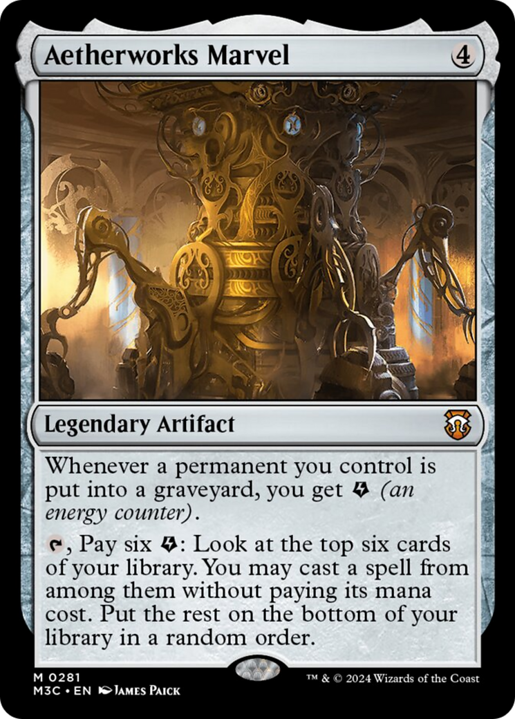 Aetherworks Marvel (Ripple Foil) [Modern Horizons 3 Commander] | Impulse Games and Hobbies