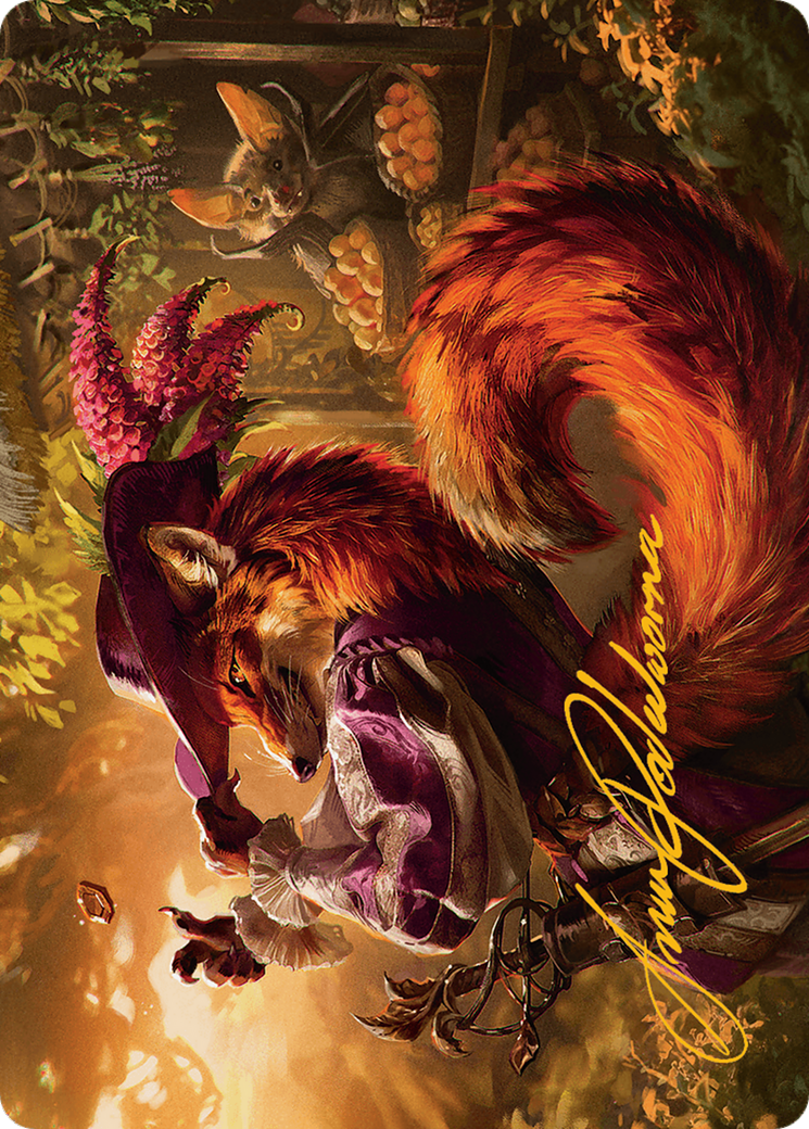 Mr. Foxglove Art Card (Gold-Stamped Signature) [Bloomburrow Art Series] | Impulse Games and Hobbies