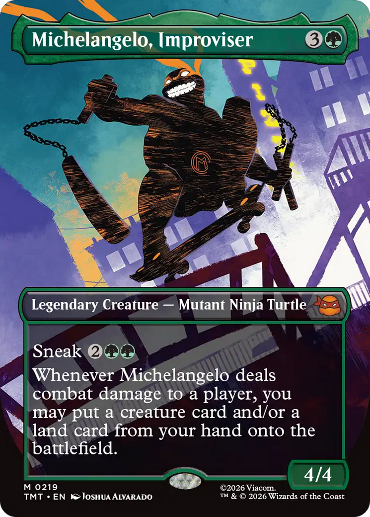 Michelangelo, Improviser (Borderless) [Teenage Mutant Ninja Turtles] | Impulse Games and Hobbies