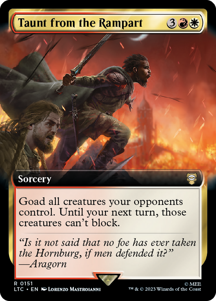 Taunt from the Rampart (Extended Art) [The Lord of the Rings: Tales of Middle-Earth Commander] | Impulse Games and Hobbies