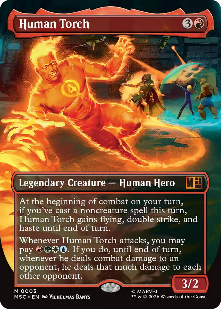 Human Torch (Borderless) [Marvel Super Heroes Commander] | Impulse Games and Hobbies