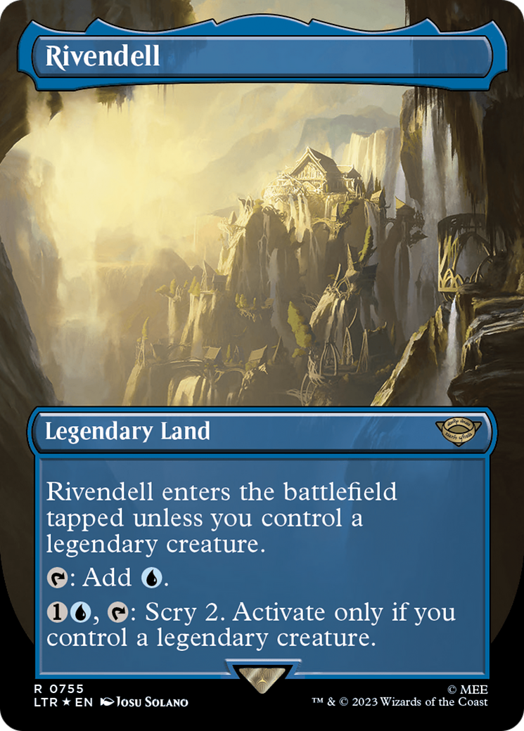 Rivendell (Borderless) (Surge Foil) [The Lord of the Rings: Tales of Middle-Earth] | Impulse Games and Hobbies