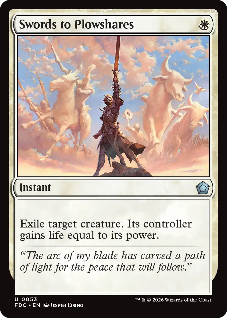 Swords to Plowshares [Foundations Commander] | Impulse Games and Hobbies