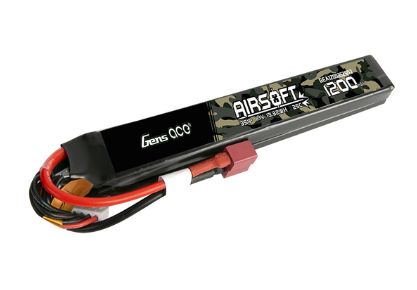 Gens Ace Airsoft 1200mAh 11.1V 25C Dean Plug | Impulse Games and Hobbies