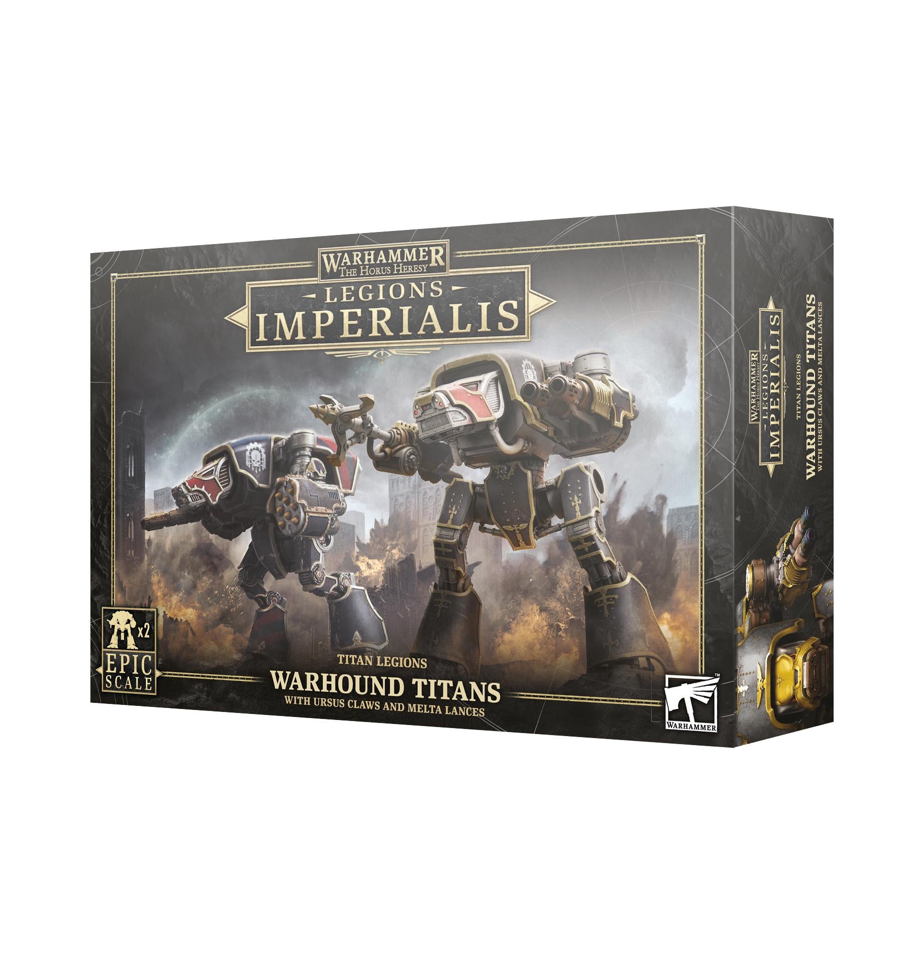 Warhammer LEGIONS IMPERIALIS: WARHOUND TITANS WITH URSAS CLAWS | Impulse Games and Hobbies