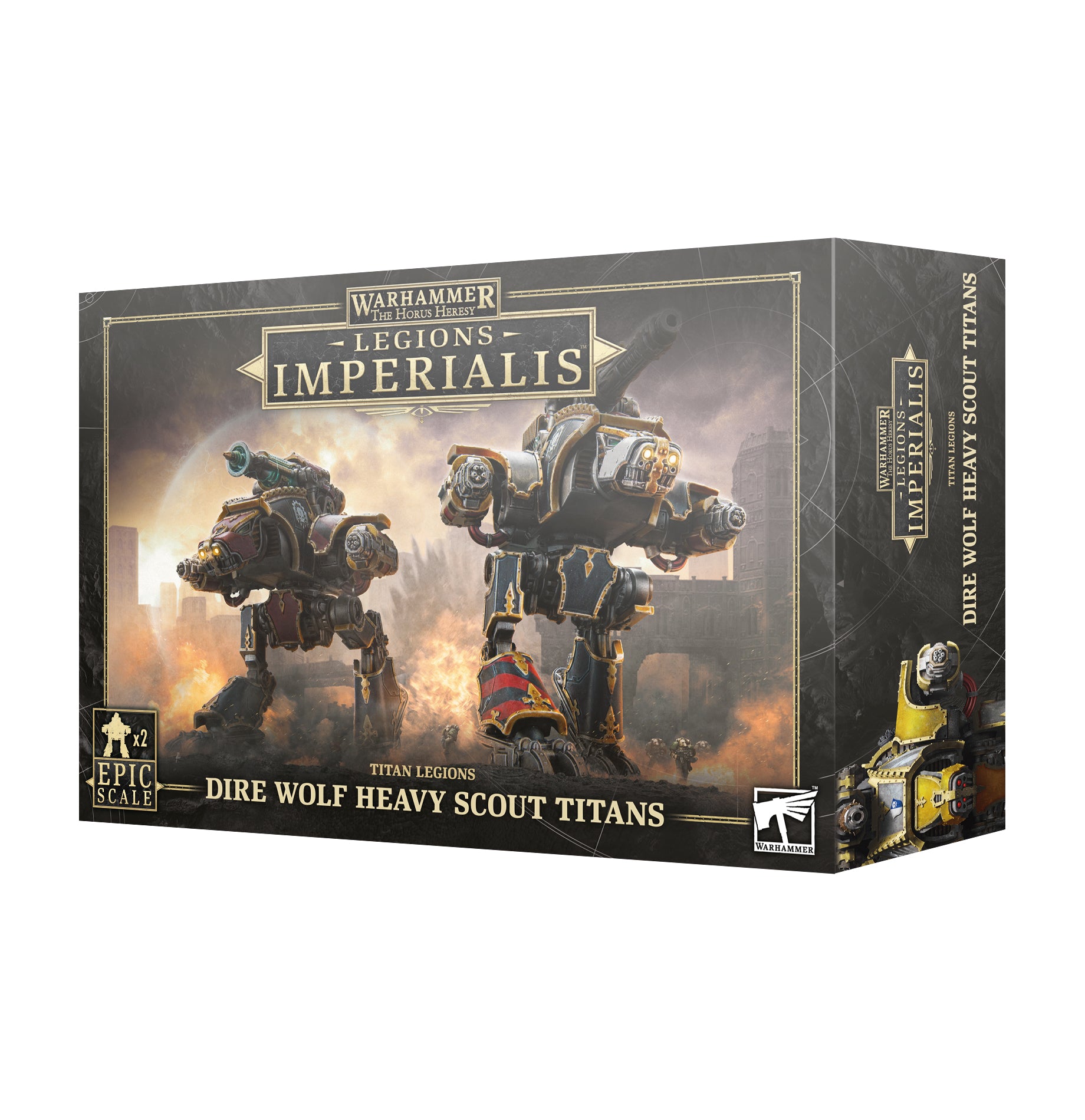 Warhammer LEGIONS IMPERIALIS: DIRE WOLF HEAVY SCOUT TITANS | Impulse Games and Hobbies