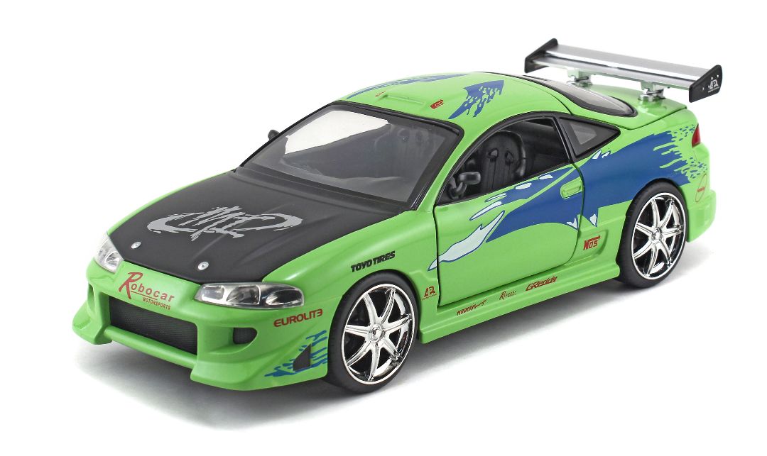 Jada 1/24 - Fast & Furious - Brian's Mitsubishi Eclipse - Green 376C | Impulse Games and Hobbies