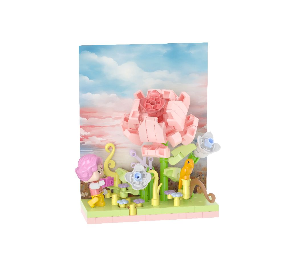 KOCO Stamen Scene Series - Rose (01052)- 159 pieces | Impulse Games and Hobbies