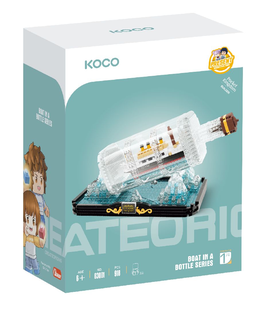 KOCO Drift Bottle - Titanic - 918 Pieces | Impulse Games and Hobbies