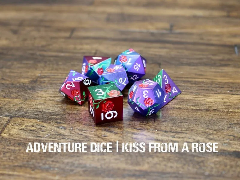 Adventure Dice - Kiss From a Rose premium dice set | Impulse Games and Hobbies
