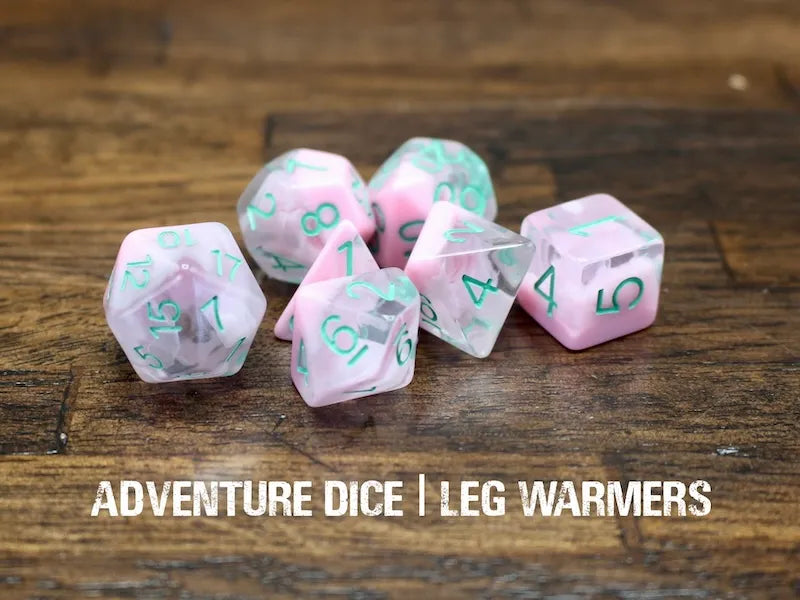 Adventure Dice - Leg Warmers dice set | Impulse Games and Hobbies