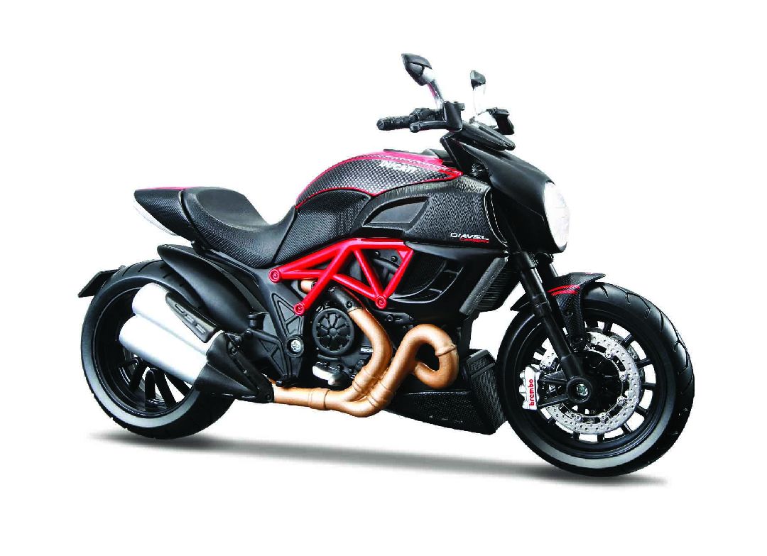 Maisto 1/12 - Assembly Line Ducati Diavel Carbon - Red/Black | Impulse Games and Hobbies