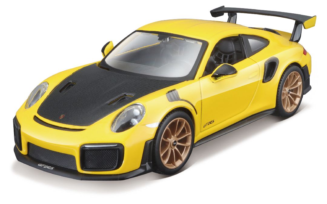 Maisto 1/24 - Assembly Line 2018 Porsche 911 GT2 RS (Yellow) | Impulse Games and Hobbies