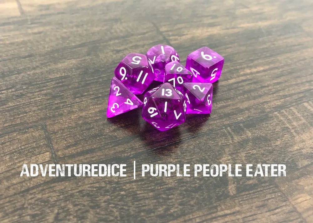 Adventure Dice - Purple People Eater dice set | Impulse Games and Hobbies