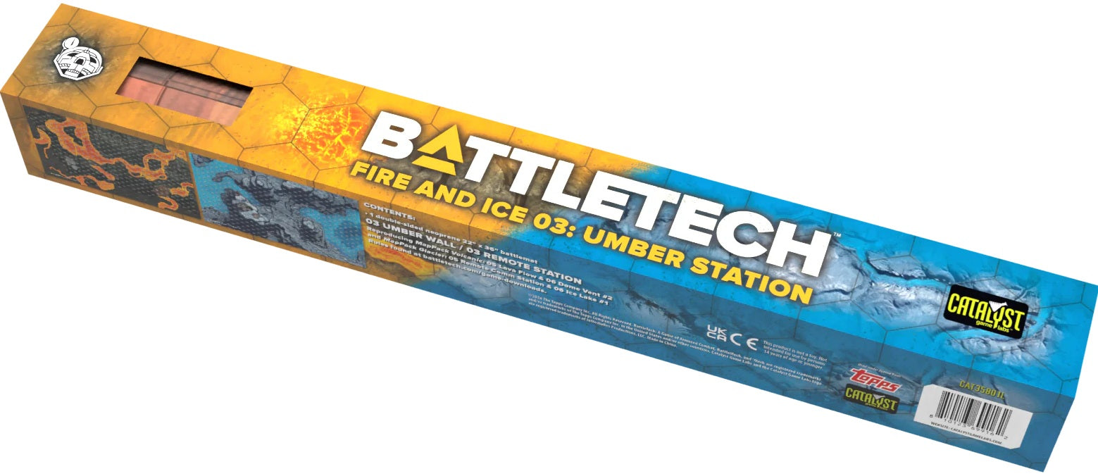 BATTLETECH BATTLEMAT FIRE AND ICE 03 UMBER STATION | Impulse Games and Hobbies