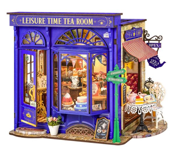 Rolife Leisure Time Tea Room DIY Miniature House Kit | Impulse Games and Hobbies