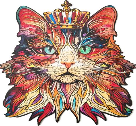 Rowood Cat King 200 piece Puzzle | Impulse Games and Hobbies