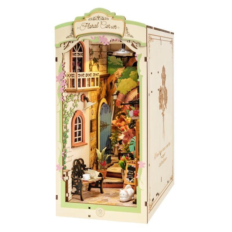 Rolife Floral Corner DIY Book Nook Shelf Insert | Impulse Games and Hobbies