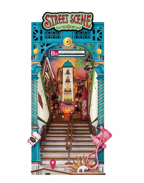 Rolife Street Scene DIY Book Nook Shelf Insert | Impulse Games and Hobbies