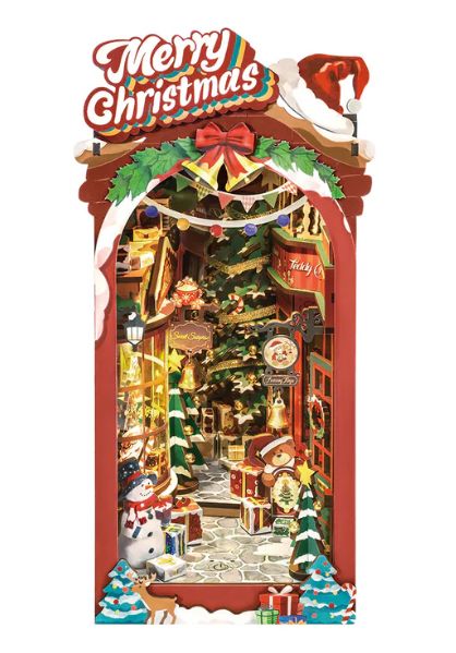 Rolife Christmas Street Book Nook Shelf Insert | Impulse Games and Hobbies