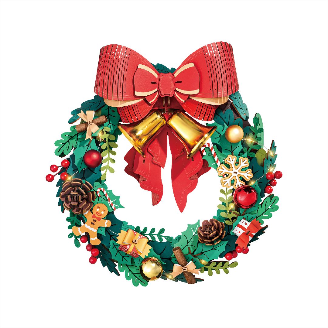 Rollife Christmas Wreath 3D Wooden Puzzle | Impulse Games and Hobbies