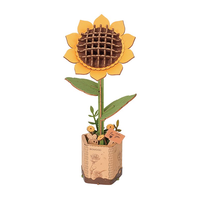 Rowood DIY Sunflower 3D Wooden Puzzle | Impulse Games and Hobbies