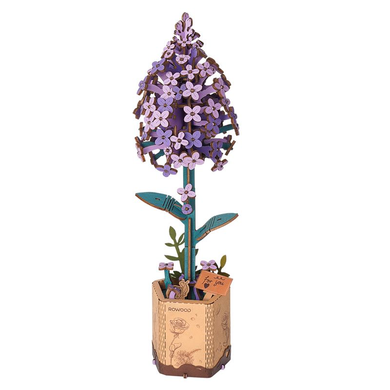 Rowood DIY Lilac 3D Wooden Puzzle | Impulse Games and Hobbies