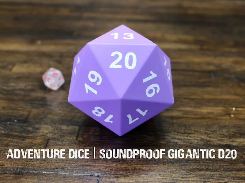 Adventure Dice - Soundproof Gigantic Foam D20 | Impulse Games and Hobbies