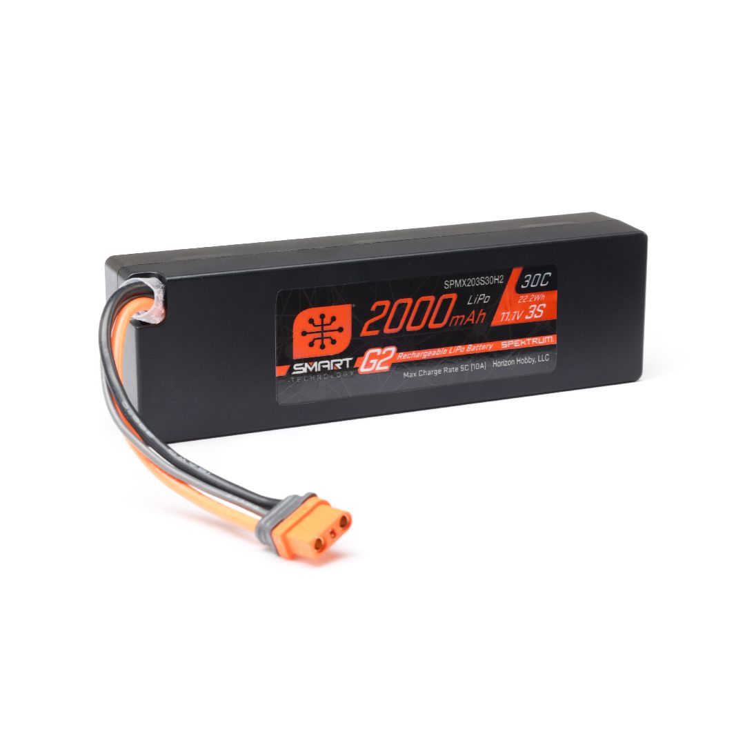 Spektrum 2000mAh 3S 11.1V 30C LiPo IC2 Soft Case Smart G2 | Impulse Games and Hobbies