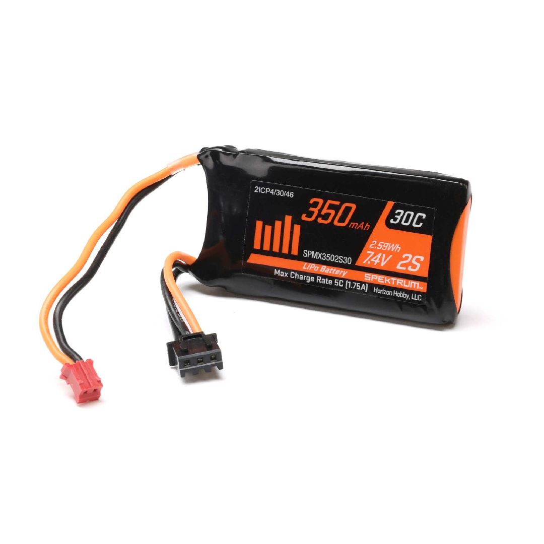 Spektrum 350mAh 2S 7.4V LiPo w/ PH2.0 2pin Power | Impulse Games and Hobbies