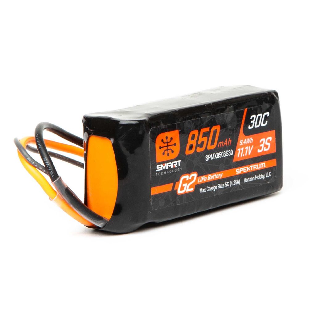 Spektrum - 27249 - 850mAh 3S 11.1V 30C Smart G2 IC2 | Impulse Games and Hobbies