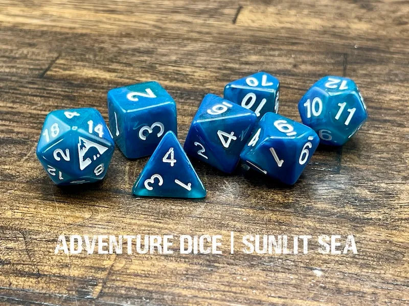 Adventure Dice - Sunlit Sea dice set | Impulse Games and Hobbies