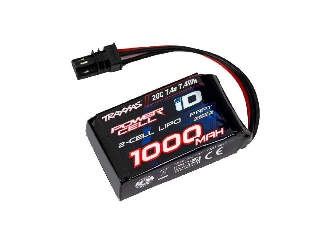 Traxxas 1000mAh 2S 7.4V 20C LiPo Battery (fits TRX-4M) | Impulse Games and Hobbies