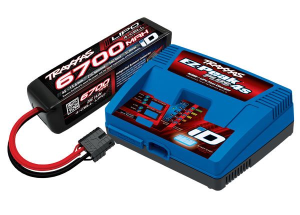 Traxxas Completer Pack: 6700mAh 4S iD & EZ-Peak Plus 4S | Impulse Games and Hobbies